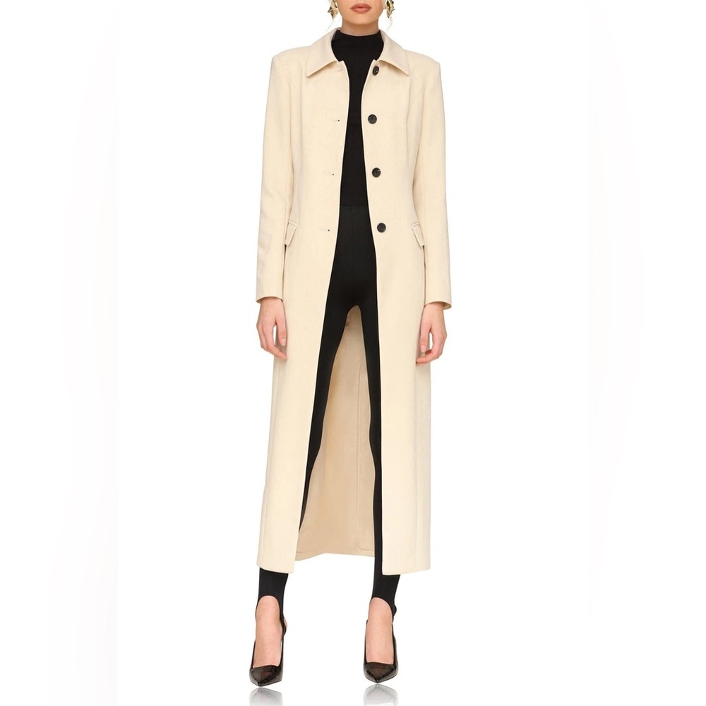 Avec Les Filles Cream Trench Coat